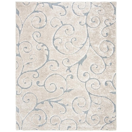 Safavieh 11 x 15 ft. Florida Shag Collection Oversized Rug - Beige & Blue Grey SG455-1155-1115